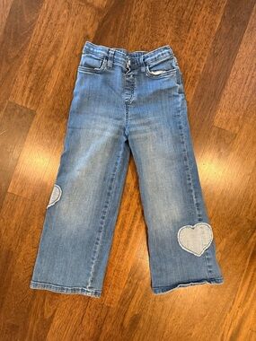 Tucker + Tate Light Blue Girls' Jeans with Heart Patches - size 7